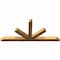 Ekena Millwork Saratoga Rough Sawn Timber Gable Bracket, Western Red Cedar, 72"W x 33"H x 4"D x 4"F, 11/12 Pitch GBW072X33X0404SAR00RWR - alternate 4